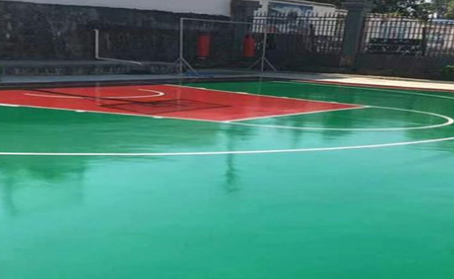 河北篮球场翻新地面